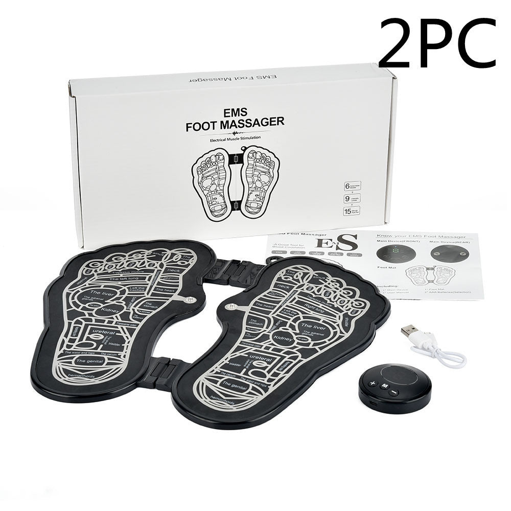 Rechargeable Foot Massage Instrument Pedicure Foot Pad EMS Pulse Foot Relaxation Massager Rechargeable Foot Massage Instrument Pedicure Foot Pad EMS Pulse Foot Relaxation Massager
